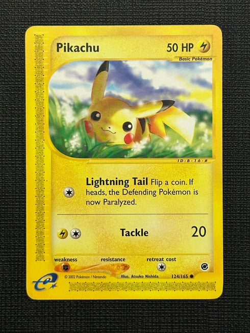 Pikachu 124/165 Expedition Base Set Pokemon Card